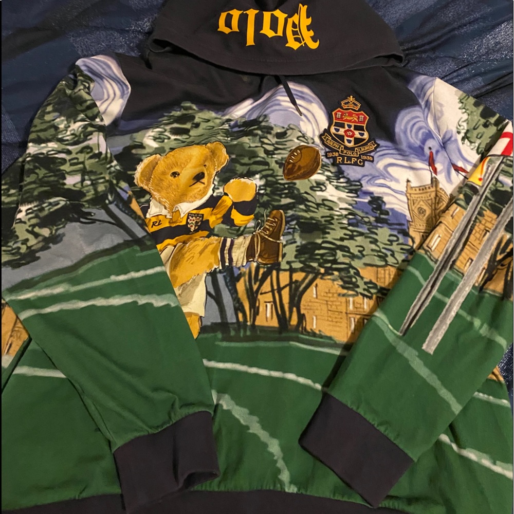 Polo by Ralph Lauren teddy bear hoodie 2XL